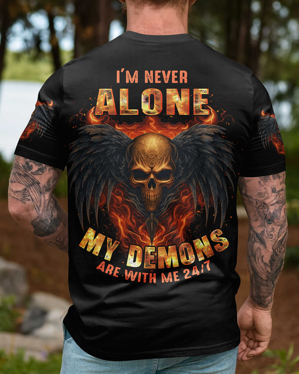 I'm Never Alone My Demons Are With Me Shirt