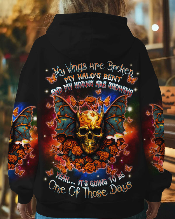 My Wings Are Broken My Halo's Bent And My Horns Are Showing Hoodie