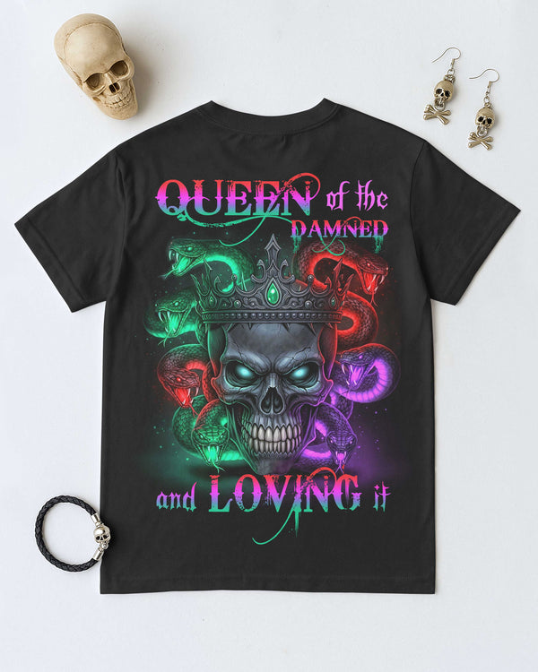 Queen Of The Damned And Loving It All Over Print T-Shirt