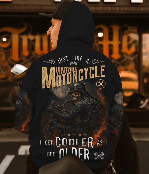 Vintage Motorcycle I Get Cooler As I Get Older Shirt